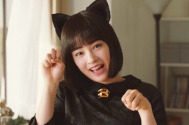 広瀬すず、CMでキュートなネコに！メーキングでも「ニャー」連発　「明星チャルメラ」新CM