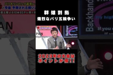 【群雄割拠】パリ五輪代表選考ポイント 2023年の大会はポイントが倍に！