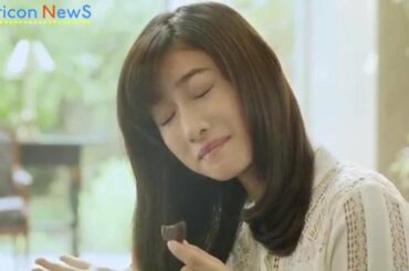 石原さとみ、髪をかき乱しガルボをかみしめる　CM「ガルボプレミアム　深みカカオ 最高傑作」篇