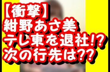 【悲報】紺野あさ美テレ東を退社？！その後の行き先とは？？