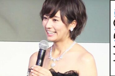 木村文乃「一生に一度」　総額2億円のジュエリー身に着け登場　「第5回ウーマン オブ ザ イヤー」授賞式2