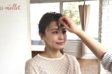 40代にオススメのアプリコットメイクを小林麻耶さんに指南