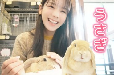 うさぎにも愛されるあすかさん。