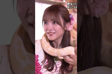 【田村保乃】蛇を首に巻かれ固まる保乃たん、最後に目線だけを蛇の方へ配る所が愛らしいんだなん :)【櫻坂46】
