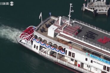 琵琶湖に春　女優の岸井ゆきのさんが安全を祈願　びわ湖開き