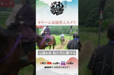 元康(松本潤)とお市(北川景子)、馬と共に駆ける | メイキング | 大河ドラマ「どうする家康」| NHK | #shorts