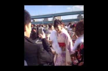 【衝撃映像】西内まりやが福岡の成人式に参加した結果！！