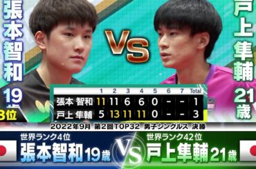 【第3位】張本の進化が見えた 今までにないぐらい、良い負け方『水谷隼が選ぶ 張本智和 2022年の名勝負』｜卓球ジャパン！2023年1月28日 OA