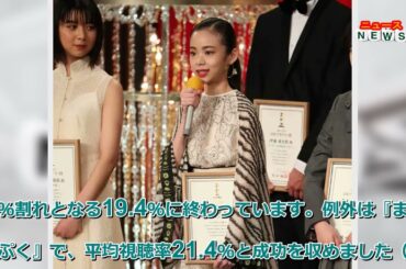 最新ニュース -  趣里、32歳で朝ドラヒロインに…戸田恵梨香らover30女優の主演作は好評価ぞろい、ただし視聴率苦戦も
