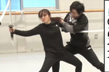 元「欅坂46」今泉佑唯、見事な殺陣アクション披露！主演舞台「あずみ～戦国編～」けいこ公開