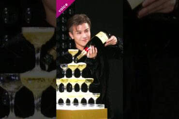 岩田剛典＆水原希子、シャンパンタワーに挑戦