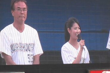 130518　　AKB　倉持明日香　始球式　in　神宮球場