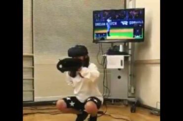 NMB48 薮下柊（しゅう）VRでキャッチャー体験