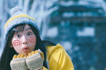 芦田愛菜、雪玉をひょいとかわす姿がキュート！　バカボン一家が雪合戦　ワイモバイル新CM「雪合戦」編