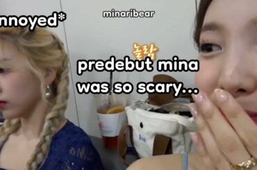 predebut mina made twice quiver in fear