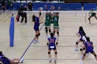 東海大学 vs 青山学院大学　第２セット　＜2022全日本インカレ女子＞＜女子バレーボール＞