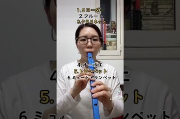 11種類の管楽器の音が出せる電子リコーダー #リコーダー #recorder #吹奏楽