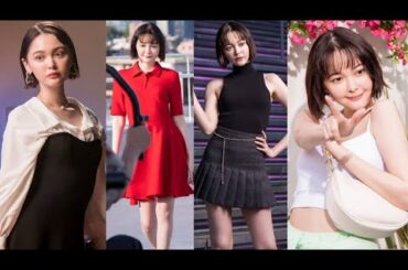 玉城ティナ、“ギャル風”コーデはミニスカワンピ　鮮やか七変化でモデルウオーク（CM Qoo10 キューテン ／玉城ティナ)