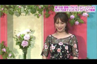 蛯原友里さん「バラは家族の絆を深める」　第19回国際バラとガーデニングショウ
