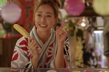沢尻エリカ、大人かわいい浴衣姿で夏祭り楽しむ　サントリーチューハイ『ほろよい』新TV-CM「ほろよい色の夏」篇＆メイキング映像