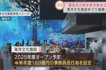 海洋文化施設整備計画で論戦　新年度予算案を原案通り可決　静岡市議会