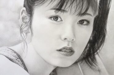 鉛筆画011-小芝風花さん