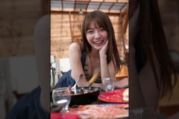 【川津明日香】キャンプ場で、野外プレー開始😍　#shorts