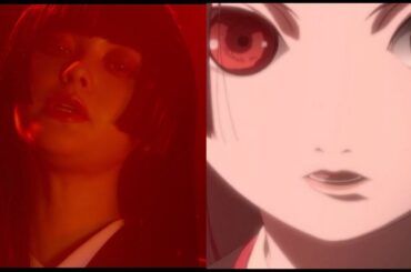 玉城ティナ主演『地獄少女』ダブル閻魔あいが奇跡のコラボ　驚異のシンクロで決め台詞「いっぺん死んでみる？」　映画『地獄少女』アニメコラボ動画
