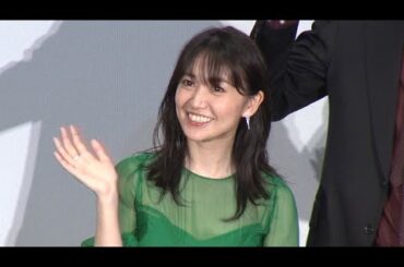 大島優子、結婚祝福の言葉に照れ笑い（映画 妖怪大戦争ガーディアンズ／寺田心 杉咲花 大沢たかお 安藤サクラ 大倉孝二 大島優子 赤楚衛二 三池崇史）