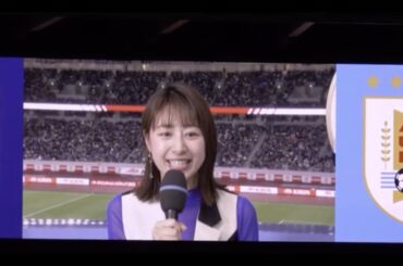スタジアムに突然！林美沙希アナウンサーが登場！そして川平慈英さんが満員のスタジアムを盛り上げます！！