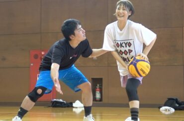【バスケ】岡田麻央とJUNJUN初の1on1！ボコボコにしてやるけぇのぉ【因縁の対決】
