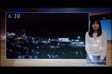 放送事故 NHK山形 天気予報士　お天気お姉さん　突然泣き出す 20151201