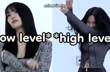 mina going crazy dancing to set me free (her bones crack)