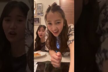 板野友美 &永尾まりや Instagram Live 2020.04/02②