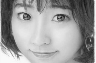 武田玲奈、描いてみた。完成までの早送り / Pencil drawing/ Rena Takeda/  How To Draw/ Fast forwarding