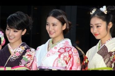 武井咲、剛力彩芽、忽那汐里ら若手女優9人が晴れ着披露！