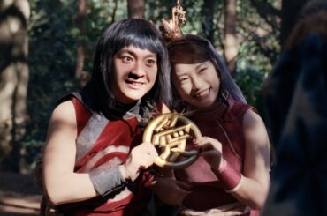 “織ちゃん”川栄李奈「ダーリンとペアルック」　“金ちゃん”と交際開始でラブラブ～♪　au「三太郎シリーズ」新CM「ペアルック」篇