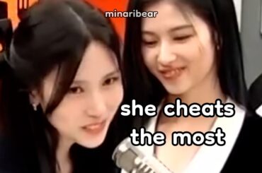 mina thinks this twice member is the most competitive (and who cheats the most)
