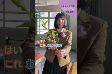 【#ひとひらの初恋】不安に悩むあなたにこの花を│テレビ東京公式ドラマチャンネルで配信中│#草川拓弥 #超特急 #石井杏奈 #竹財輝之助 #Shorts