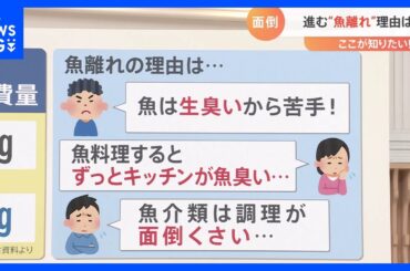 「生臭い」「調理が大変…」日本で進む“魚離れ”　誰でも簡単“ギリギリ魚料理”を紹介！｜TBS NEWS DIG