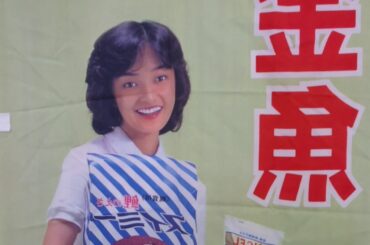倉田まり子　スイミー　のぼり　金魚と小鳥バージョン　裏面
