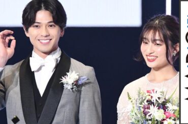 新田真剣佑、タキシード姿で吉川愛をエスコート　「TGC2019A／W」