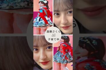 乃木坂46 4期生 遠藤さくらのVLOG 『AIが描く 遠藤さくら AI 子育て中』 #shorts #遠藤さくらAI子育て中 #4期生 #乃木坂46