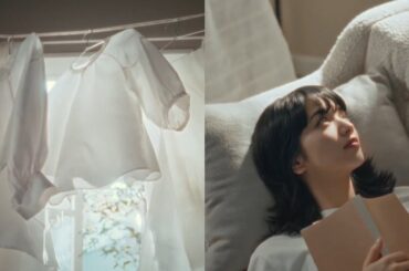 小松菜奈、空間に広がる香り。リラックスした私の表情を見て／柔軟剤「ソフラン Airis」CM＋メイキング＋インタビュー