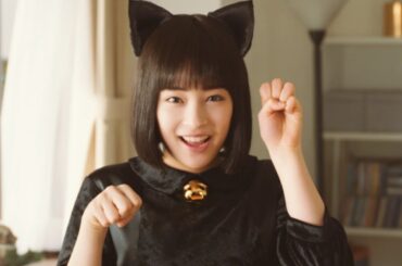 広瀬すず、黒ネココスプレの“すずネコ”に　明星チャルメラ新CM「ちゃるめにゃ～」「バリカタにゃ～」篇＆メイキング
