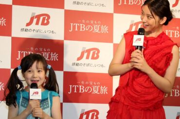 本田望結の妹・紗来、武井咲とイベント共演！「2015年『JTBの夏旅』応援イベント」2　#Emi Takei　#Jibanyan