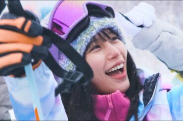 南沙良、JR SKISKIのCMメイキング！20歳の新成人、スキー初挑戦／JR SKISKI CM+メイキング+コメント