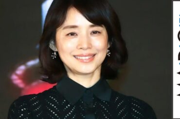 石田ゆり子、黒ワンピ姿で点灯式に初参加　理想のクリスマスは「静かに…」