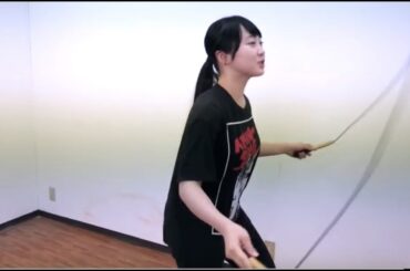 かわいい本田望結　縄跳び
