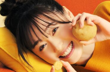 福原遥、可愛さ全開“ギュ～顔”3連発！思わずもだえる姿も!?　カルビー新商品「ポテトビッツ」新CM